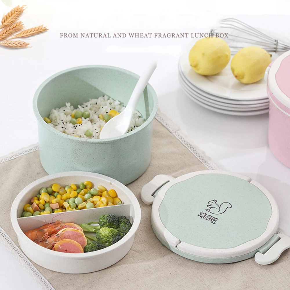 1L Japanese Thermal Lunch Box Leak Proof Divided design large capacity