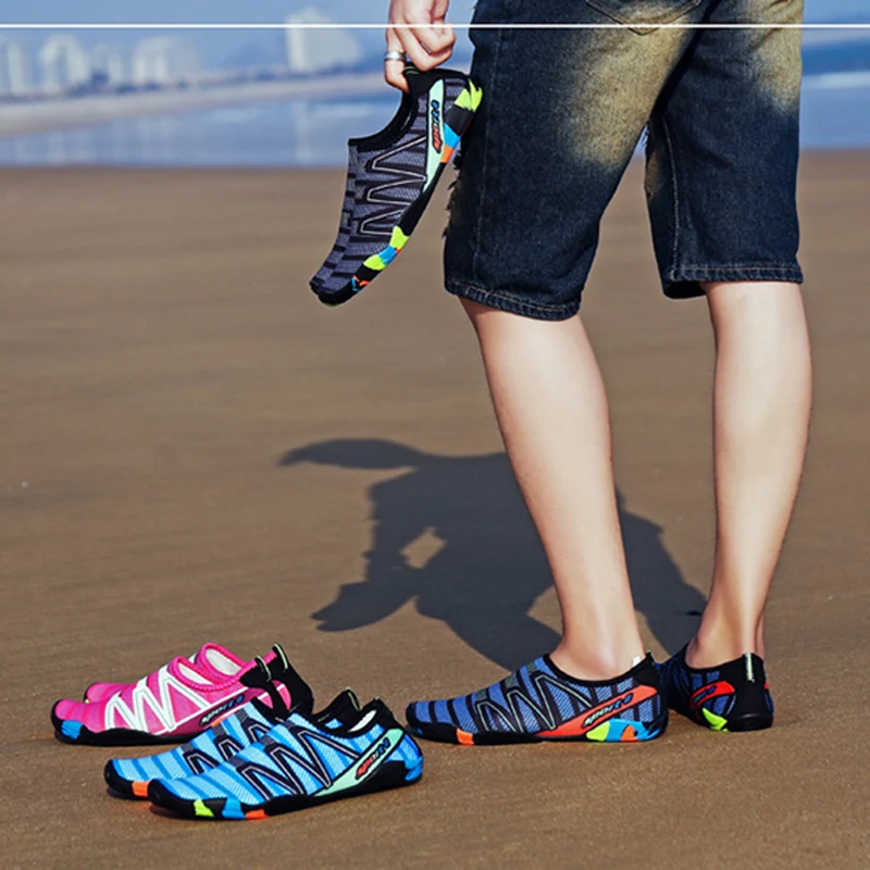 VEAMORS/4 стиля; легкая обувь для мужчин и женщин; кроссовки без шнуровки; унисекс; Плавание Серфинг; водонепроницаемая обувь; уличные спортивные пляжные Тапочки