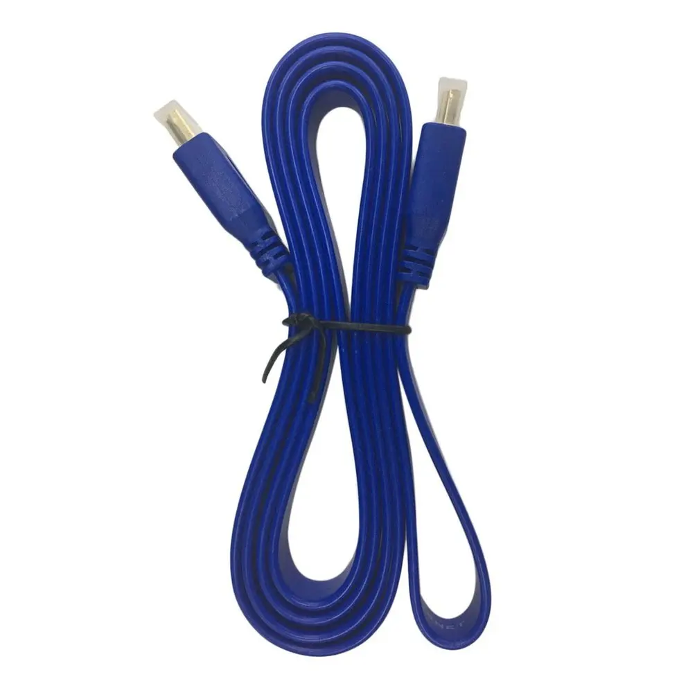

10PCS 1.5m Blue Premium Flat Noodle HDMI Cable HighSpeed For HDMI 3D DVD HDTV