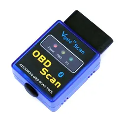 Мини ELM327 Интерфейс V2.1 Bluetooth OBDII OBD2 Авто диагностическое сканирующее устройство чтения кода сканер