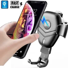 Jetjoy для huawei P30 Pro/Lite 10 Вт Qi беспроводной зарядный держатель gps гравитационный телефон браслет для samsung S10 Plus S9 S8 Xiaomi Mi9