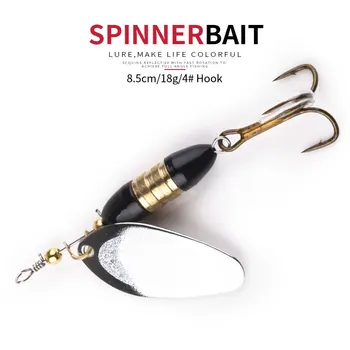 

HENGJIA 5pcs Spoon Fishing Lure 8.5cm 18g Hard Fishing Spoon Lure Metal Jigging Lure Baits Spinner bait carp Fishing Tackle