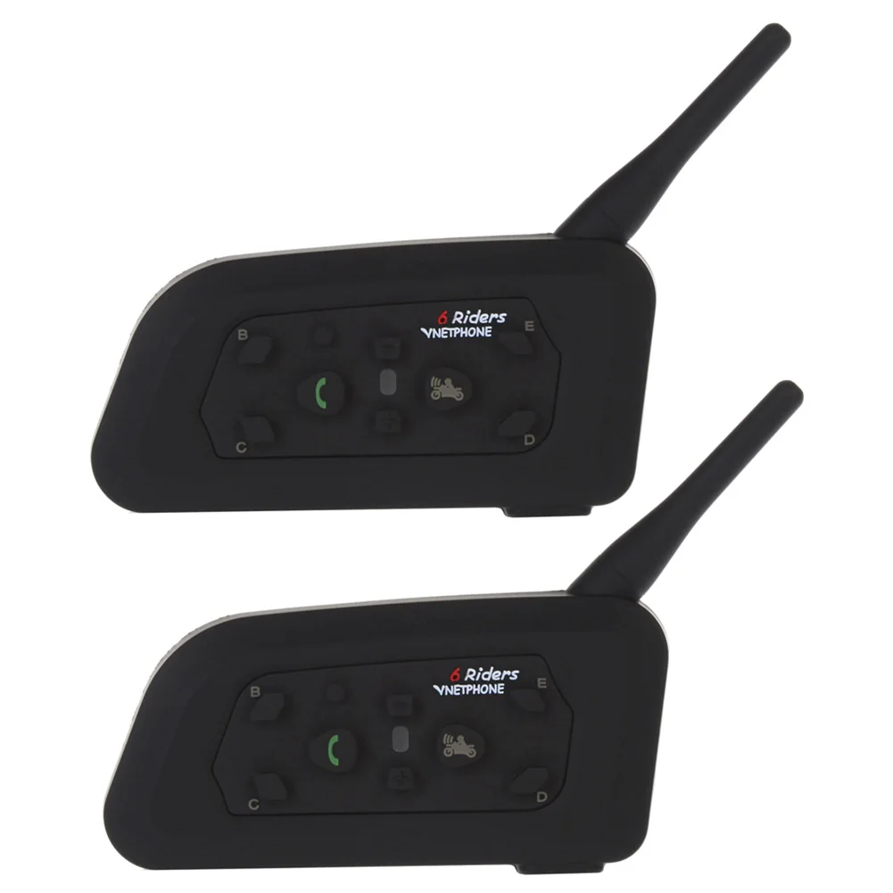 

VNETPHONE 2pcs V6C Football Referee Intercom Full Duplex 1200M Headset Wireless Bluetooth Interphone Earpiece 2017 XR657