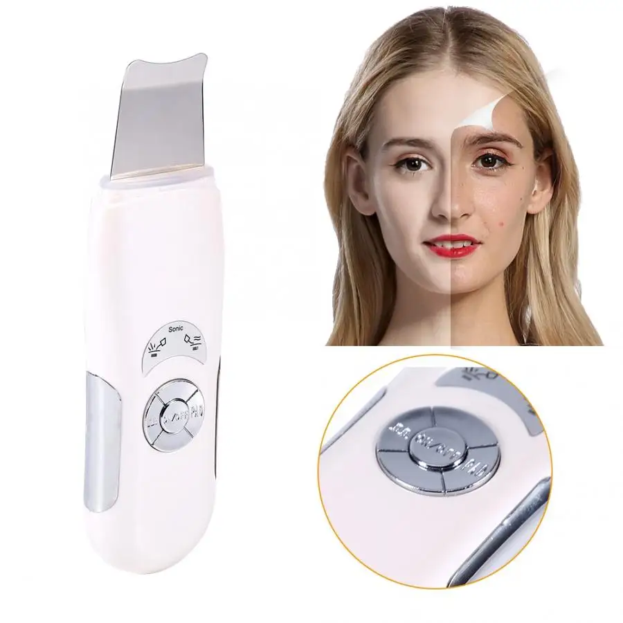 

Ultrasonic Face Skin Clean Scrubber Blackhead Removal Device Exfoliator Beauty Machine Beauty Machine Skin Care Tools UK Plug