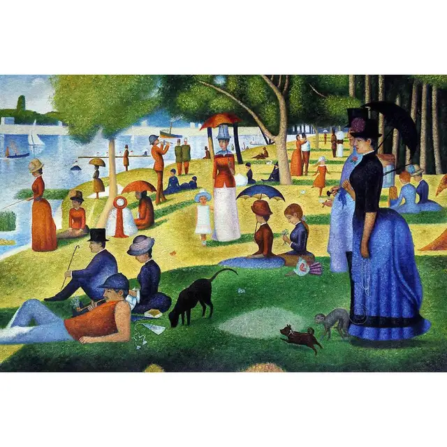 Œuvres célèbres de Seurat Dimanche Après Midi sur L'île de La Grande Jatte peinture À L Œuvres célèbres de Seurat Dimanche Après Midi sur L'île de La Grande Jatte peinture À L