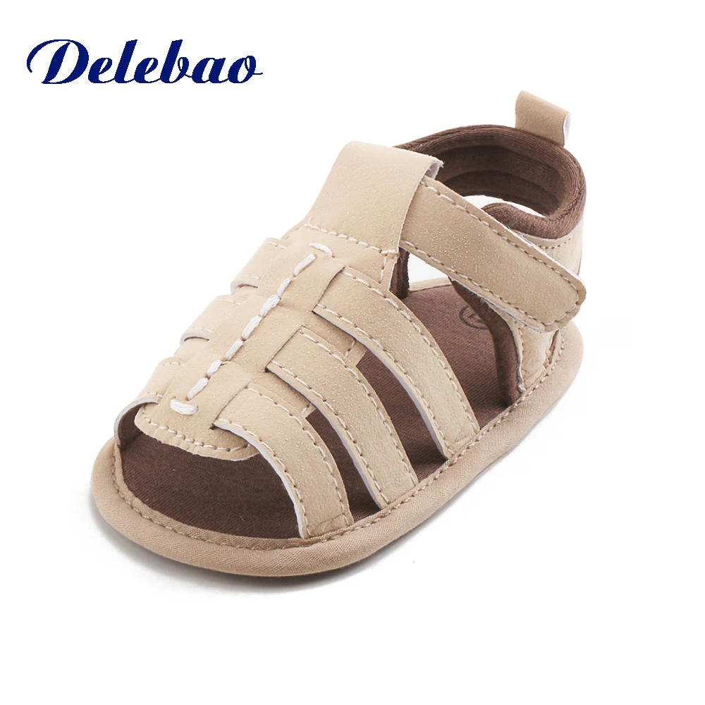 

Delebao New Design Brown Bear Summer Cute Baby Sandals Unique Rubber High Quality Baby Shoes
