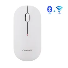 Беспроводной Мышь FONICER Bluetooth 4,0 Двойной режим Бизнес офисные Мышь мини 3D черный Высокое качество Мыши для портативных ПК Тетрадь L021