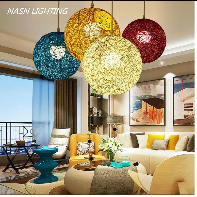 Подвесная лампа Sepa Takraw плетеная из ротанга|pendant lamp|modern wickerwicker pendant lamp |