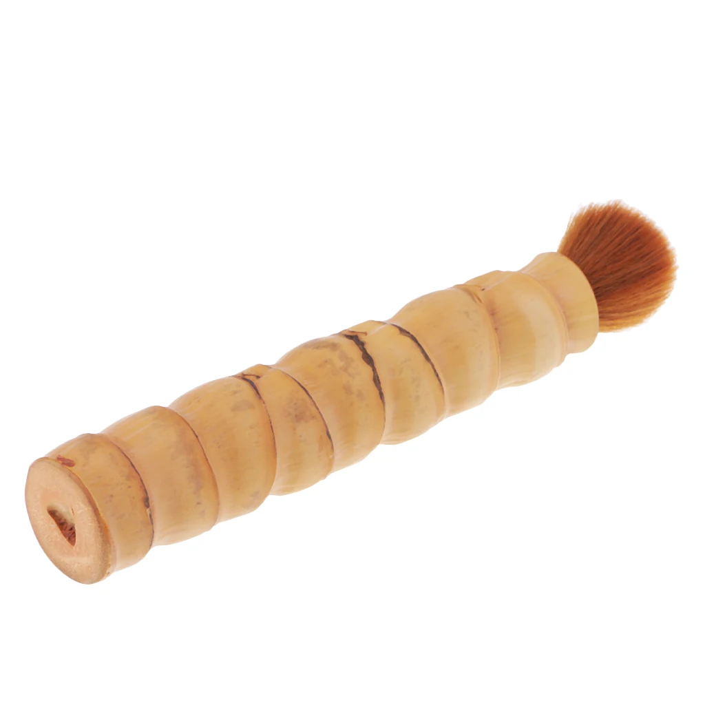 Bamboo Root Pen Brush Handmade Tea Brush Coffeepot Teapot Brush -18cm