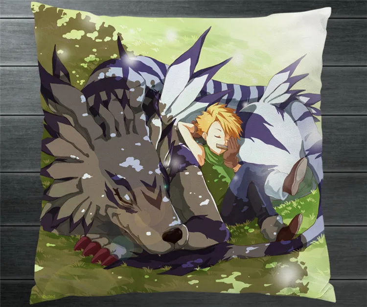 

Digimon Adventure Ishida Yamato YAGAMI TAICHI Two Side Pillowcase Pillow Case Cover Cosplay Manga Gift BED/SOFA/CAR Decor P18