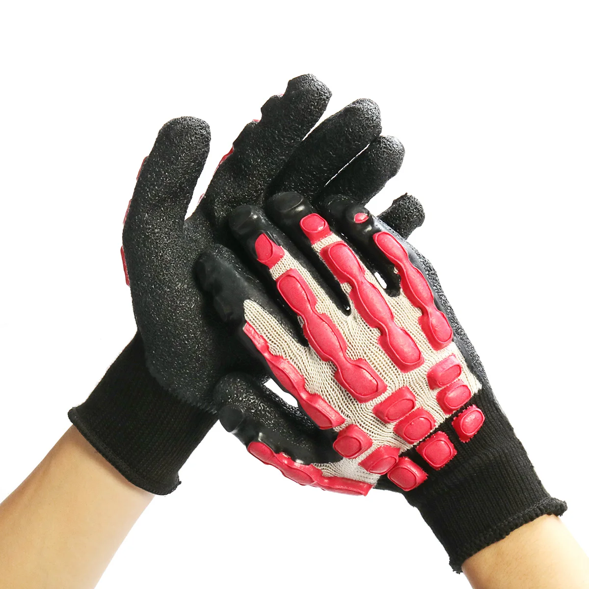1 пара антивибрационных рабочих перчаток вибрационные и ударные перчатки противоударные механики Дышащие анти разбивающиеся защитные перчатки