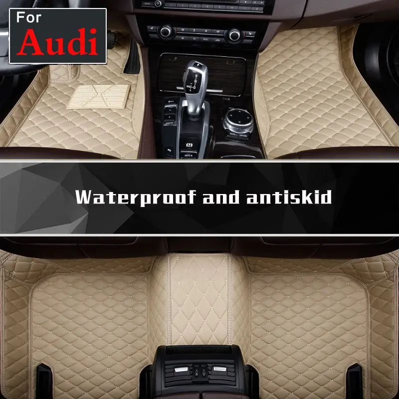 Custom car floor mats for Audi A5 back S5 A3 A4 A8 A8l auto foot mats