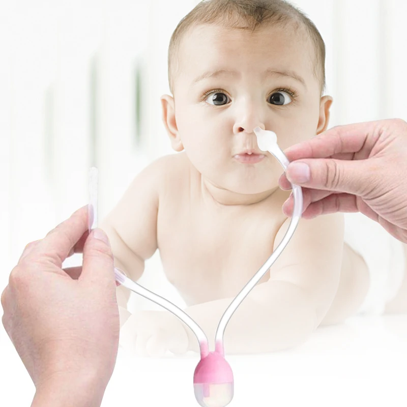 

Newborn Baby Product Vacuum Suction Nasal Aspirator Safety Nose Cleaner Infantil Nose Up Aspirador Nasal Baby Care Drop Shipping