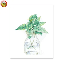 Европейский стиль простая ручная роспись Скандинавская современная маленькая свежая декоративная Цифровая живопись маслом в чашке