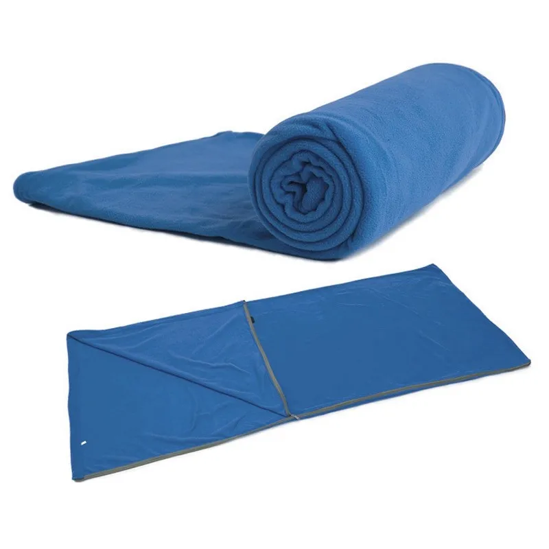 Ультра-тонкие переносные флисовые спальные мешки для взрослых на открытом воздухе, устойчивые к загрязнению конверты, весенний спальный мешок для 1,8-2 м высоты