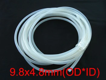 

1M 9.8x4.8mm 9.8*4.8 Clear Transparent Medical Food Grade Flexible Pipe Water Drink Hose Peristaltic Pump Silicone Rubber Tube
