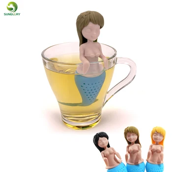 

New Sexy Silicone Mermaid Tea Infuser Tea Filter Diffuser Reusable Tea Strainer Spice Loose Tea Leaf Herbal Tool Teapot Teabags
