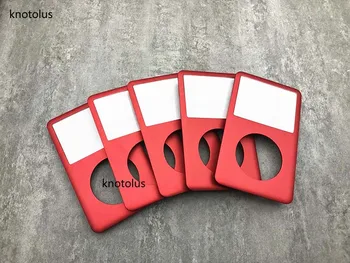 

knotolus 5pcs new red color front faceplate housing case cover with clear lens for iPod 6th 7th gen classic 80gb 120gb 160gb