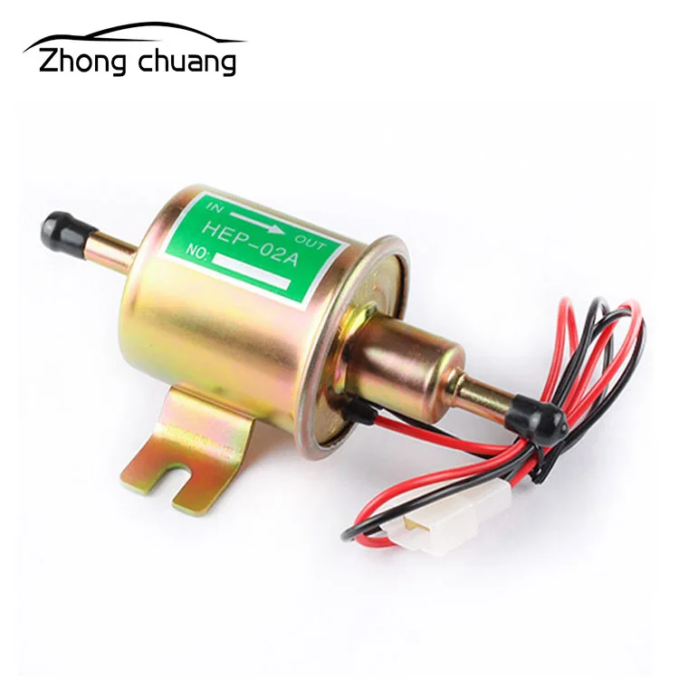

New 12V electric fuel pump low pressure bolt fixed line diesel gasoline HEP-02A car carburetor motorcycle ATV