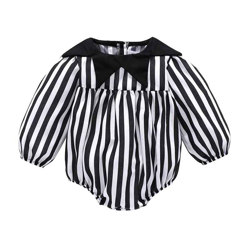 

Autumn Baby Girls Cotton Striped Clothes Infant Long Sleeve Soft Jumpsuit Bodysuit Outfits New