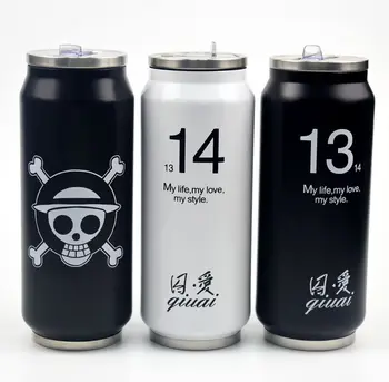 

Creative Stainless Steel Thermos Cup Mini Bottle Vacuum Flask Straw Coffee Thermal Thermoses Cans Cups Thermocup Mug KL 3071