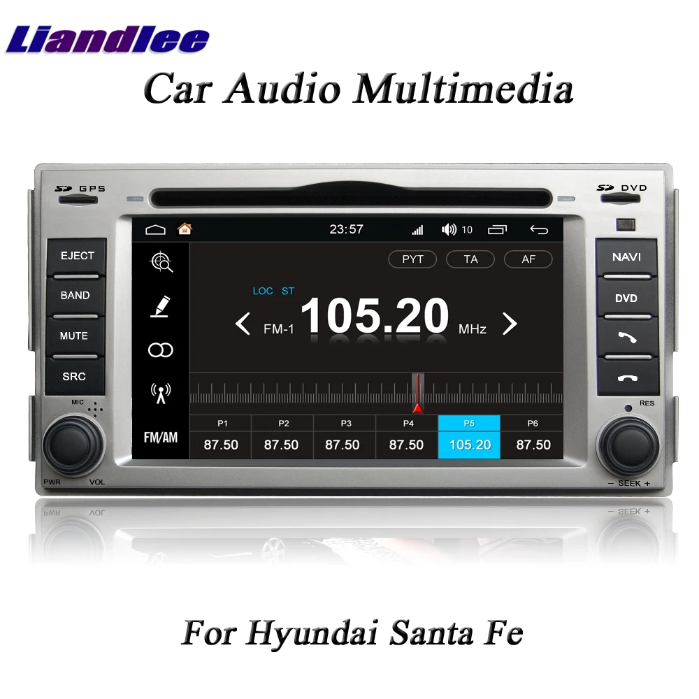 Cheap Liandlee For Hyundai Santa Fe 2006~2011 Car Radio Camera OBD TV BT Wifi CD DVD Player GPS Map Nav Navi Navigation Android System 1