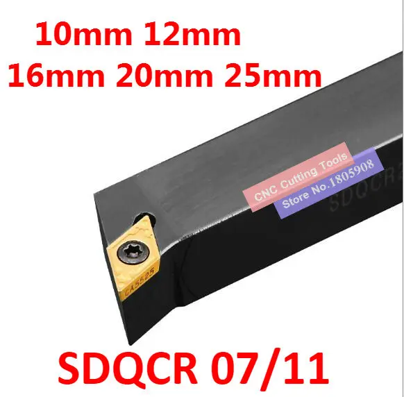 

1PCS SDQCR1010H07 SDQCR1212H07 SDQCR1212H11 SDQCR1616H11 SDQCR2020K11 SDQCR2525M11 SDQCL1616H11 SDQCL2020K11 SDQCL Turning tools