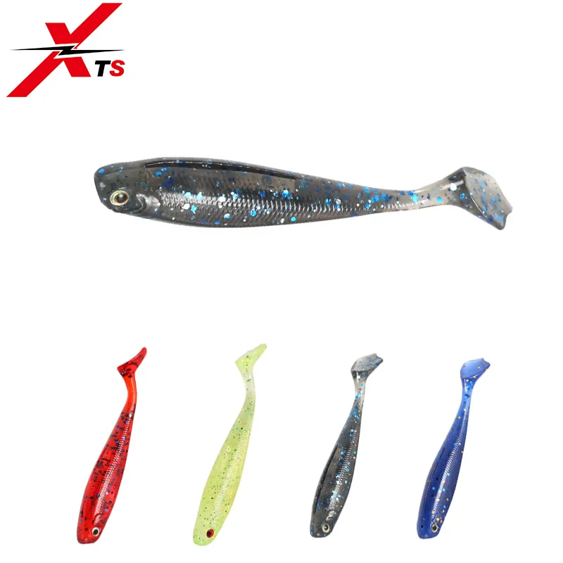

Fishing Lure Easy Shiner 95mm 6g Wobblers 8 PCS/Box Artificial Soft Lure TPE Material Wormbait with Fish Scales T Tail 3816N