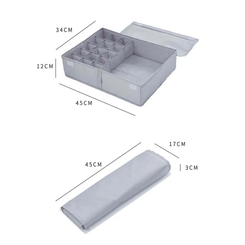 1Pc Oxford Home Drawer Organizers 16 Lattices Underwear Storage Box for Socks Clothing Sundries Bra Multi-functions Supplies 10E 1Pc Oxford Home Drawer Organizers 16 Lattices Underwear Storage Box for Socks Clothing Sundries Bra Multi-functions Supplies 10E