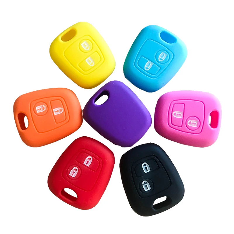 RMLKS силиконовый Автомобильный держатель для ключей Peugeot 206 307 207 408 Citroen C2 C3 C4 мягкий