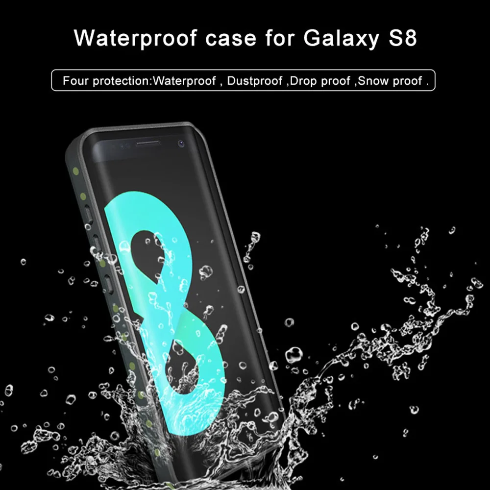 bilder für Original 100% Wasserdicht Fall Cover Outdoor Sommer Schwimmen Stoßfest Fall für Samsung Galaxy S8 S8 Plus bilder für Original 100% Wasserdicht Fall Cover Outdoor Sommer Schwimmen Stoßfest Fall für Samsung Galaxy S8 S8 Plus