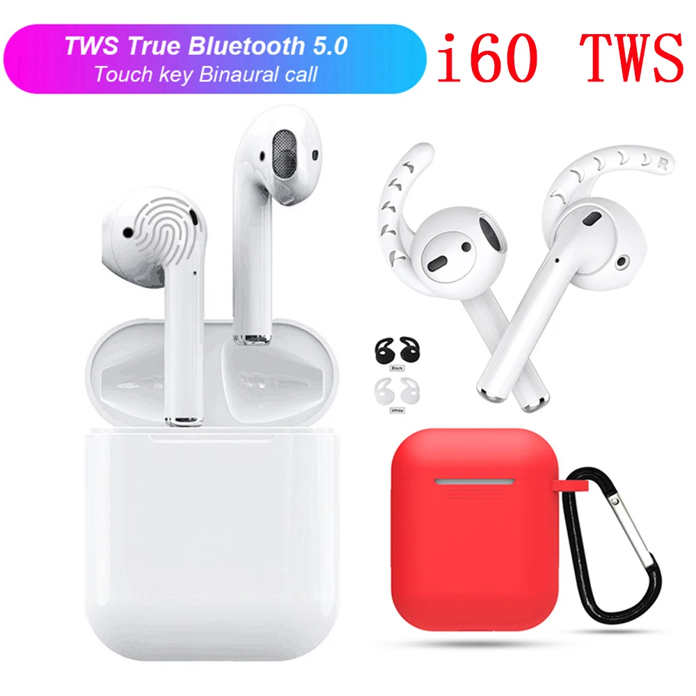 

W1 Chip i60 TWS Earphone Pop Up Headset 1:1 AP Size Earbuds Bluetooth Wireless Earphones PK i9S i10 i11 i12