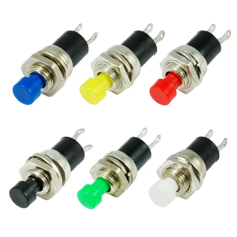 10Pcs 5mm Momentary Push button Switch Press Latching Switch Momentary