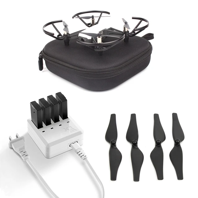 $31.57  Quick-Release Propeller + for DJI Drone Bag Storage Box + for tello Charger 4in1 Battery Charger Hu