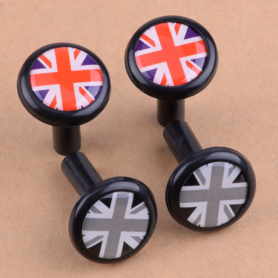 

DWCX 1 Pair Car-Styling Union Jack UK Flag Style Modified Door Lock Pin Fit For Mini Cooper