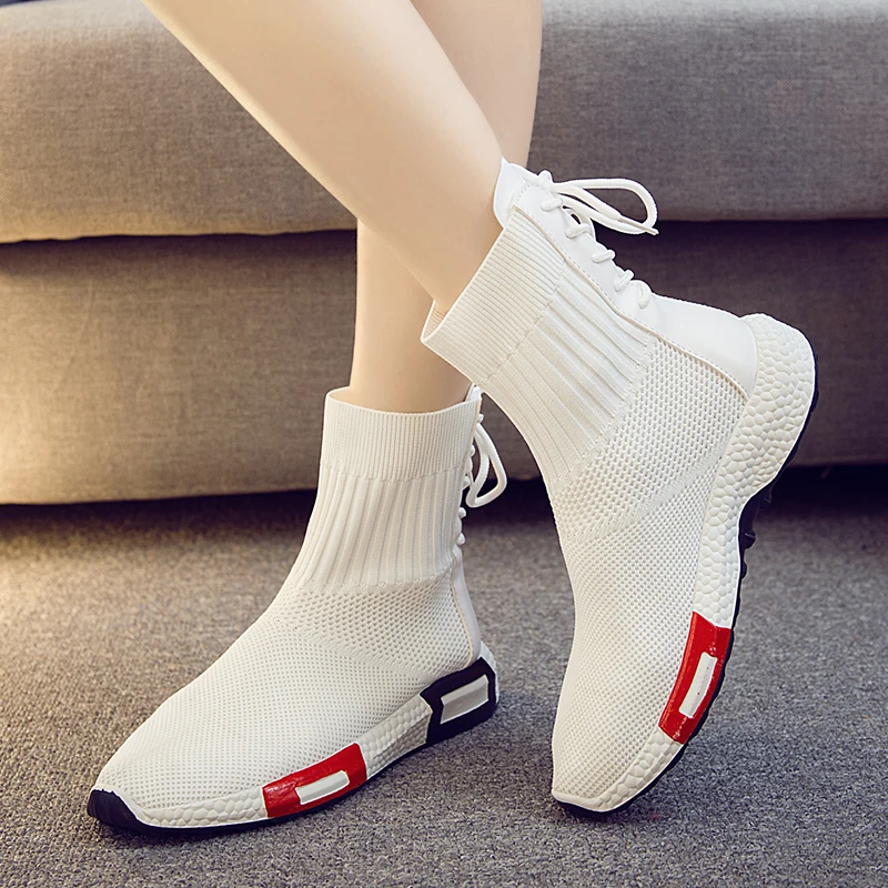 Модная обувь женская повседневная обувь белый плоский женский корзина на шнуровке кроссовки модные высокие кроссовки
