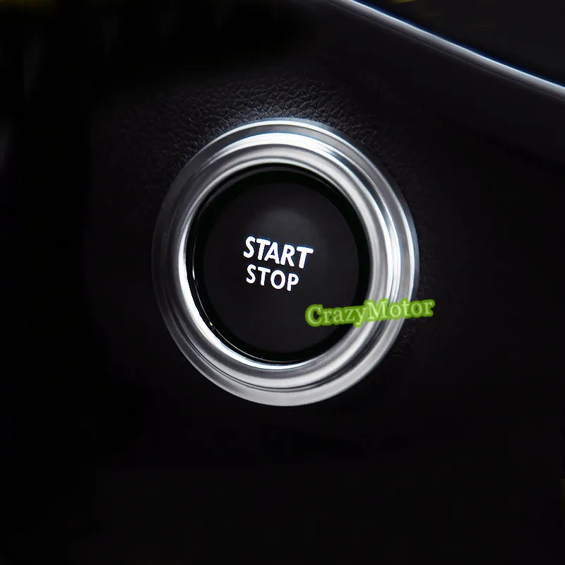 

1PCS CAR INTERIOR START/STOP SWITCH BUTTON DECORATION COVER TRIM FOR RENAULT KOLEOS 2017