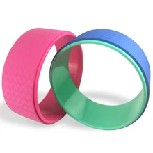 TPE йога круги Профессиональная форма талии Бодибилдинг ABS тренажерный зал одежда для йоги колесо черный тренировочный инструмент для фитнеса