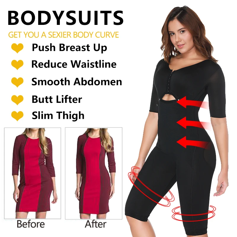  VASLANDA Women Full Body Shaper Post Partum Bodysuits Slimming Underwear Waist Girdles Trainer Butt