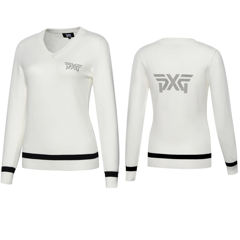 

PXG Golf Sweater women's Winter Sportswear Knitting wear shirt Low Collar Golf Clothing Outdoor Autumn thicken Shirt S-XXL