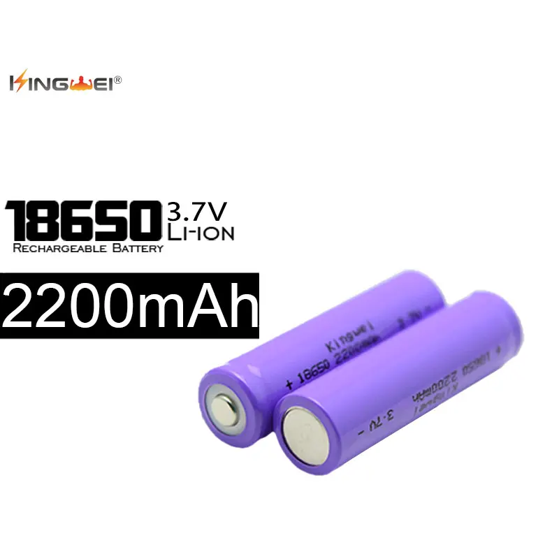

Литий-ионный аккумулятор Kingwei 10 шт./Лот, 2200 мАч, 3,7 в