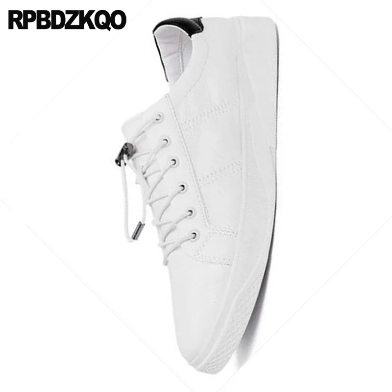 2018 Preto Respirável Homens E Formadores white Primavera Casuais Tênis De Branco Designer Hollow Coreano Skate black Borracha 1 Escavar Novo Conforto black Hollow 2 white White Sapatos Iwzq56z