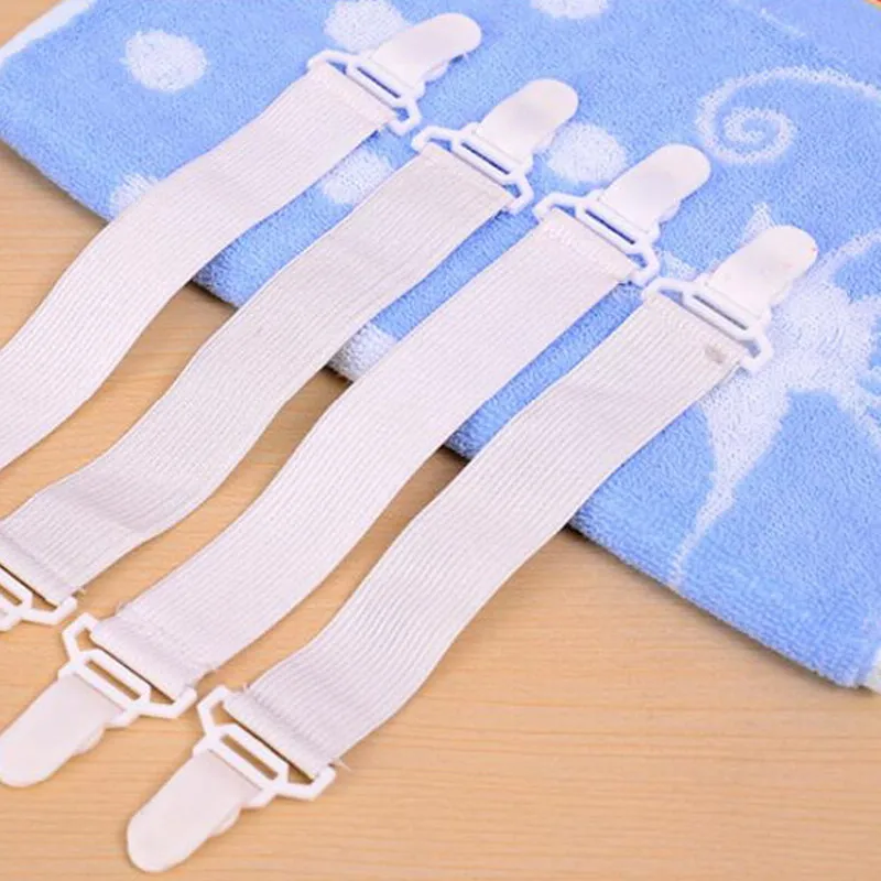 

4 Pcs Bed Sheet Clip Multipurpose Elastic Sheet Clamp Buckles Fixator Device Fasteners Holder Grippers Tool P20