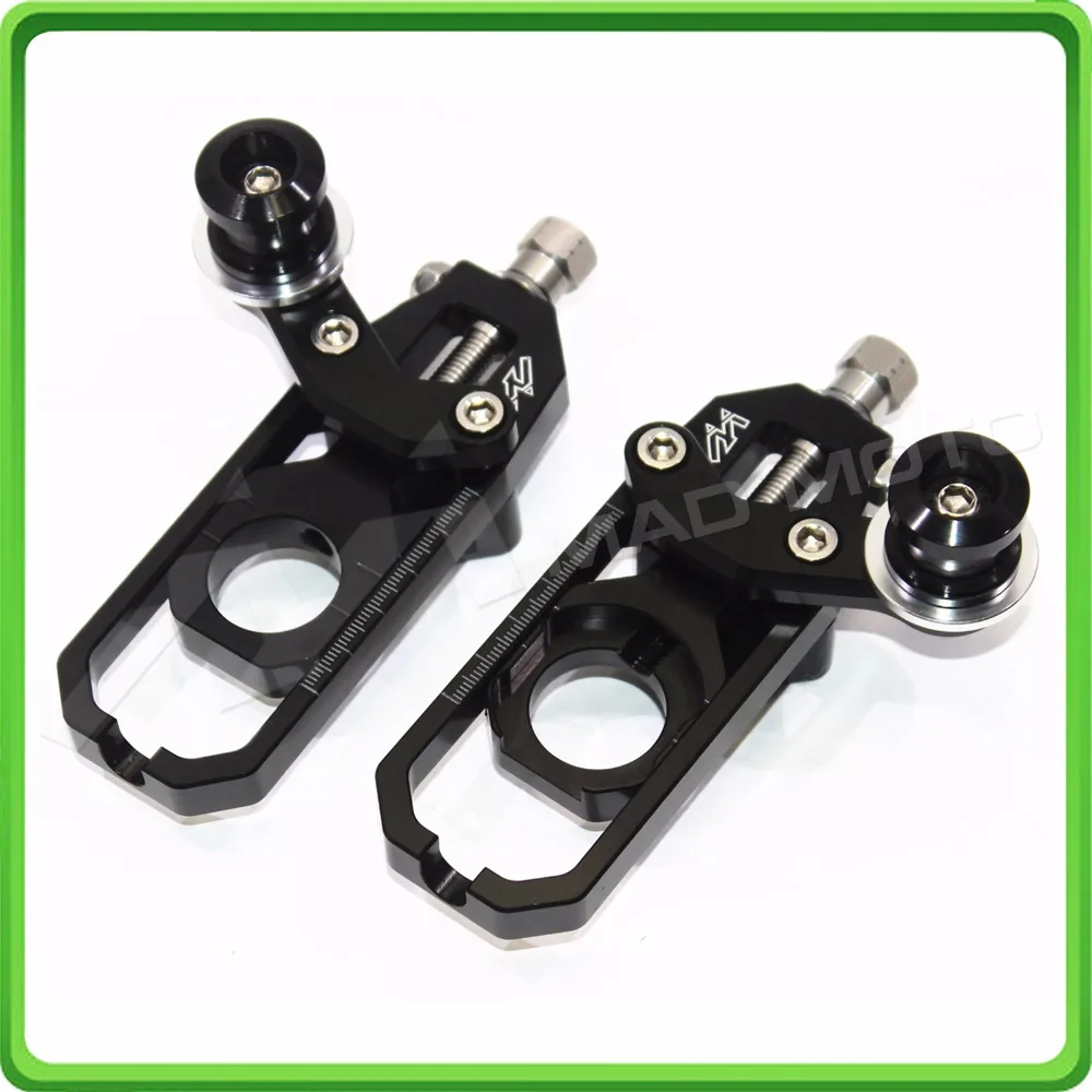 Motorcycle Chain Tensioner Adjuster with spool for KAWASAKI Ninja ZX6R