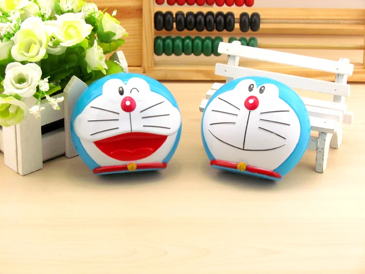 

LIUSVENTINA cute portable Doraemon cat contact lens case for lenses container box