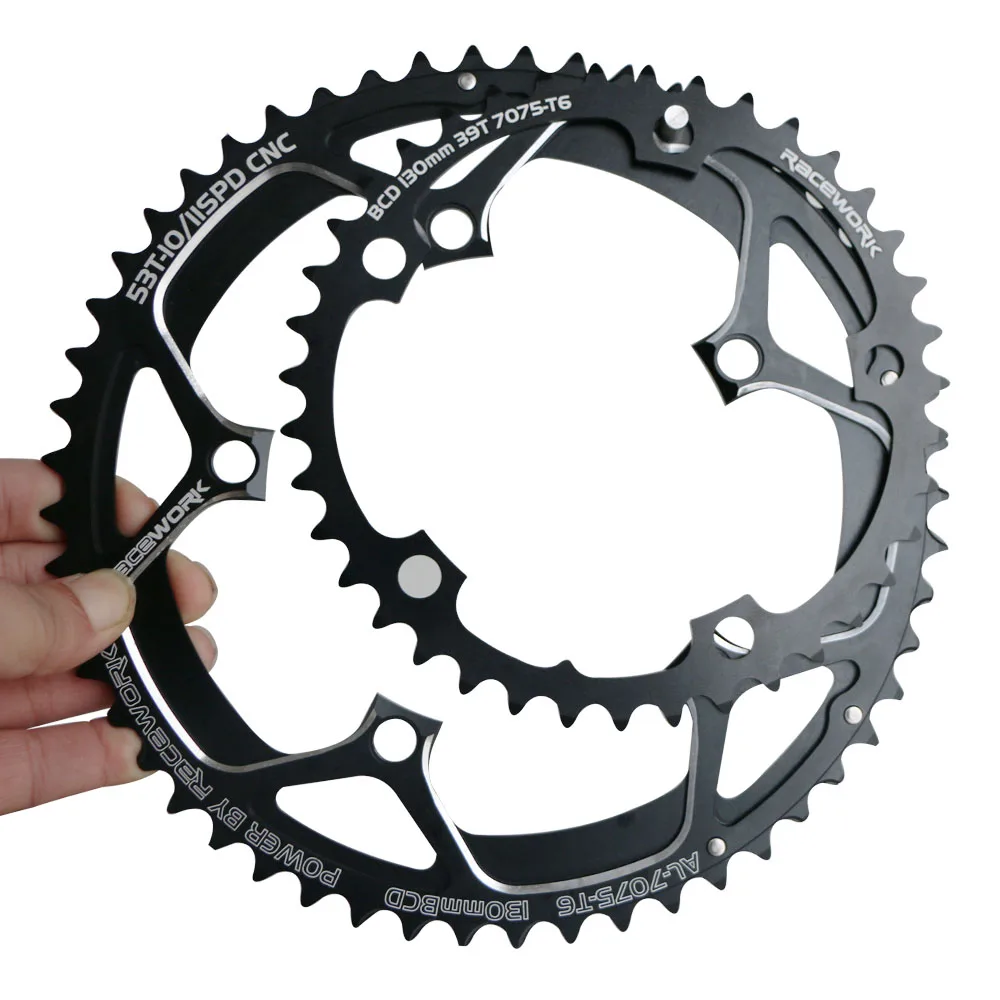 Bike CNC for Double chain whe 110BCD 35T 50T Gear Oval 130BCD 39T 53T