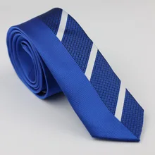 LAMMULIN мужской обтягивающий галстук синий с серебряной полоской жаккард Тканый женский качественный галстук свадебный галстук 6 см