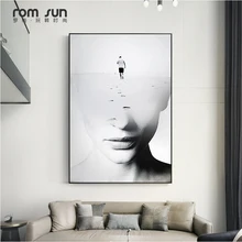 סגנון נורדי סיעור מוחות ציור מופשט אמנות קיר תמונות לסלון בית תפאורה פוסטר פוסטרים והדפסי HD