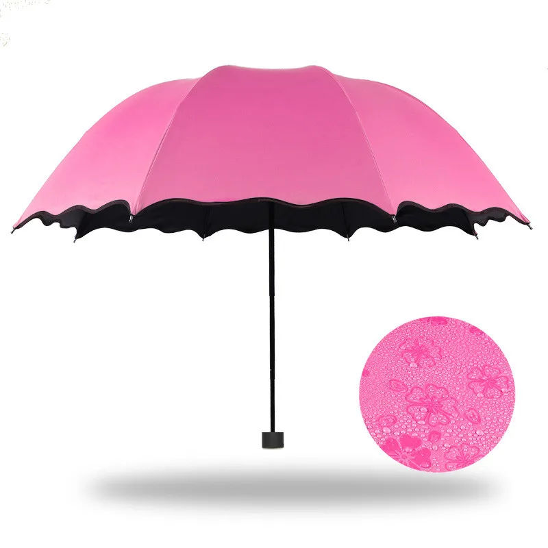 Creative flowering water Apollo princess lace umbrella of dual use ultra light vinyl umbrellas