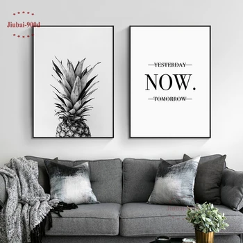 

900D Nordic Poster Pineapple Picture Canvas Painting Wall Art Posters and Prints Wall Pictures For Living Room Home Decor Nor3